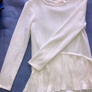 Lauren Conrad Long sleeves two texture blouse